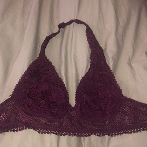 Victoria’s Secret burgundy halter bralette
